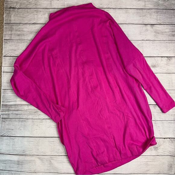 Daily Practice Anthropologie Long Sleeve Mock Neck Knit Mini Dress Pink Medium - Picture 6 of 13